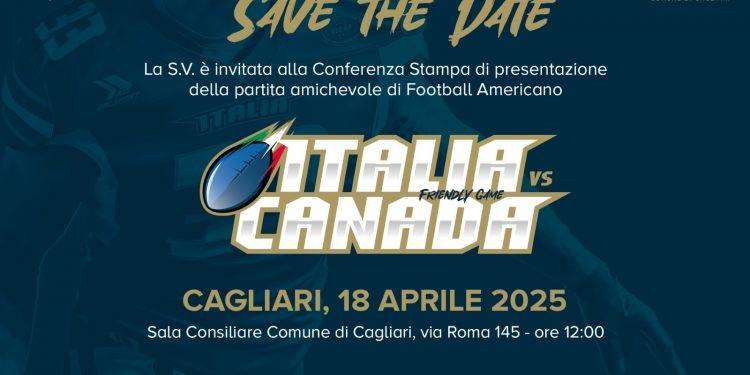 A Cagliari la nazionale maggiore di football americano affronta il Canada