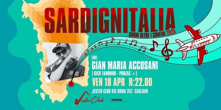 Gian Maria Accusani a Cagliari, appuntamento venerdì 18 aprile