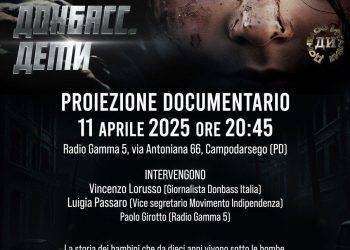 “I bambini del Donbass”, il documentario “proibito” sarà proiettato a Campodarsego (PD)