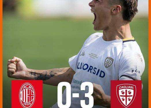 Festa rossoblù per il Cagliari Primavera che batte 3-0 il Milan e conquistata la Coppa Italia