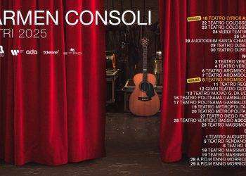 Carmen Consoli: da ottobre 2025 un nuovo tour nei teatri: due date a Cagliari