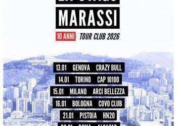 Gli Ex-Otago tornano a casa e annunciano il “Marassi – 10 Anni Tour Club 2026”