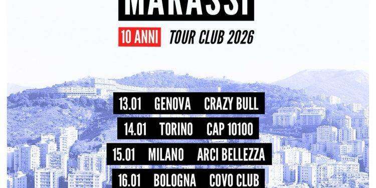 Gli Ex-Otago tornano a casa e annunciano il “Marassi – 10 Anni Tour Club 2026”