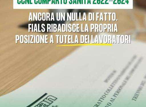 Ancora fermo il rinnovo del contratto sanità, tra Aran e sindacati non c’è accordo: le parole della Fials