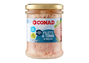 Filetti di tonno al naturale Conad richiamati per rischio corpi estranei