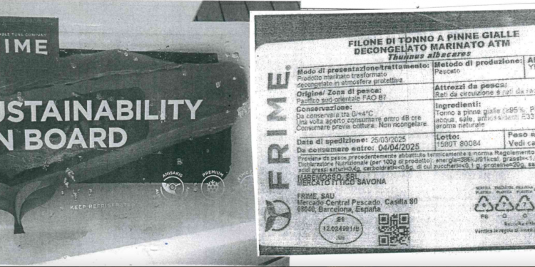 Filone di tonno richiamato dal Ministero della salute per rischio microbiologico