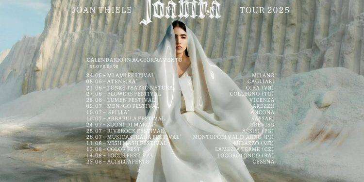 Joan Thiele in tour, due date anche in Sardegna: ecco tutte le date