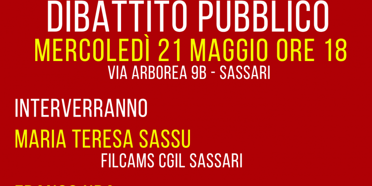 Referendum per i diritti: il 21 maggio incontro pubblico nella sede di Rifondazione Comunista a Sassari