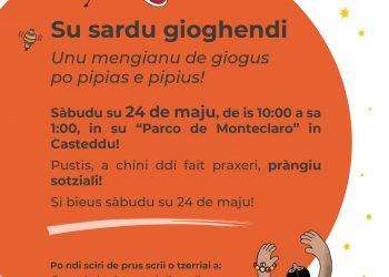 “Su sardu gioghendi”. Una mattinata di giochi per bambine e bambini. Sabato 24 maggio al Parco di Monteclaro