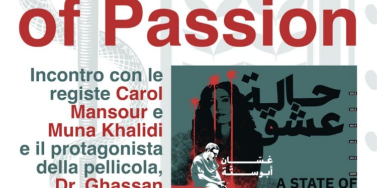 Genocidio in Palestina, proiezione del documentario “A State of Passion”