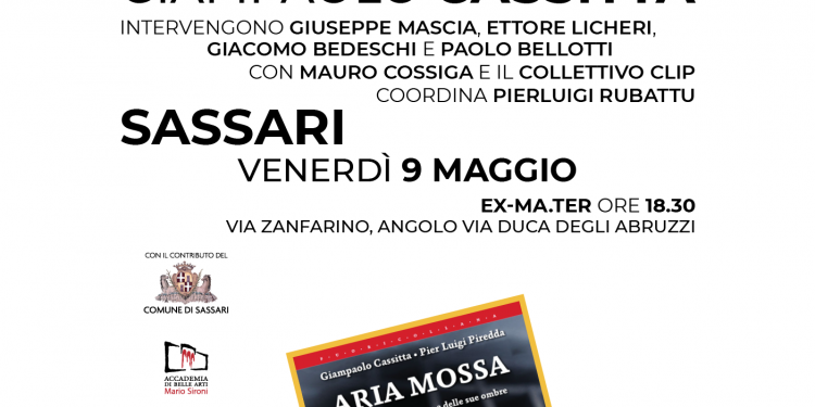Giampaolo Cassitta e Pier Luigi Piredda all’Ex-Ma.Ter di Sassari venerdì 9 maggio