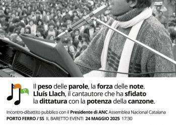 Porto Ferro, incontro e dibattito pubblico con il cantautore simbolo della Catalogna Lluis Llach