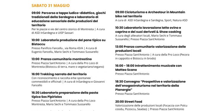 Tundinde in carrela de cregia: dal 31 maggio al 2 giugno a Montresta aprono le porte del paese