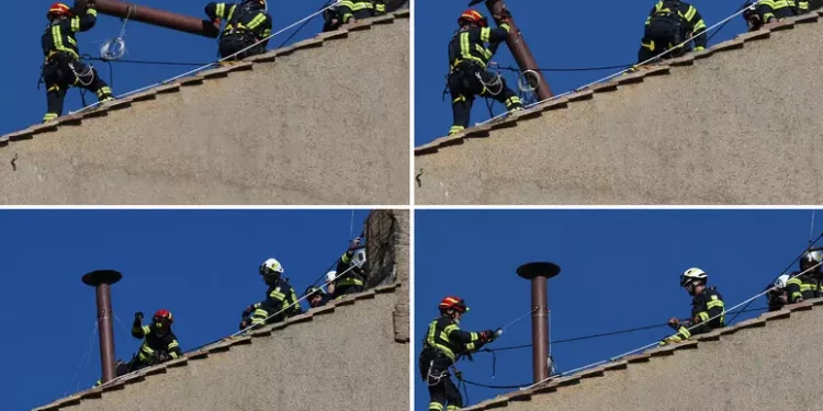 Quattro cardinali elettori ancora non arrivati a Roma. Montati il comignolo e le stufe