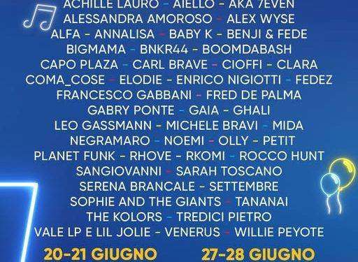 Da Olly ai Negramaro, estate in musica con Rds Summer Festival