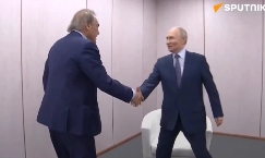 Il presidente Vladimir Putin incontra Oliver Stone