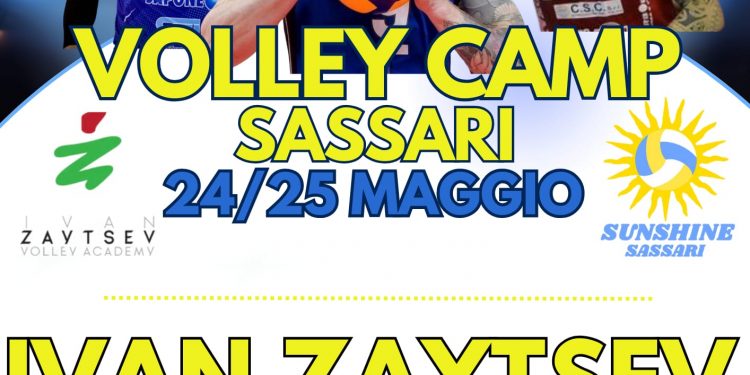 Ivan Zaitsev “Lo Zar” a Sassari, il 24 e 25 maggio Volley Camp Sunshine