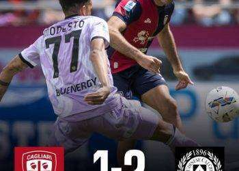 Il Cagliari cade in casa, fa festa l’Udinese