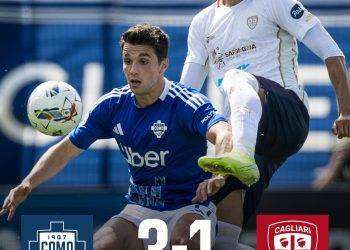 Serie A: sconfitta del Cagliari a Como per 3 a 1