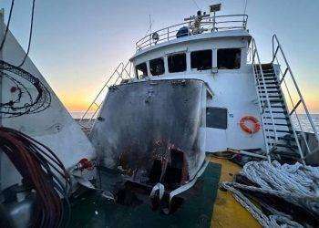 Razzi sulla nave della Freedom Flotilla che portava aiuti umanitari a Gaza