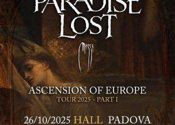Paradise Lost: una data a Padova a ottobre insieme ai Messa