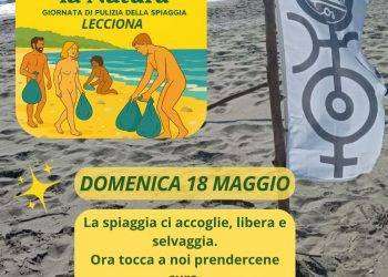 Torre del Lago, domenica 18 maggio giornata ecologica naturista nella spiaggia della Lecciona