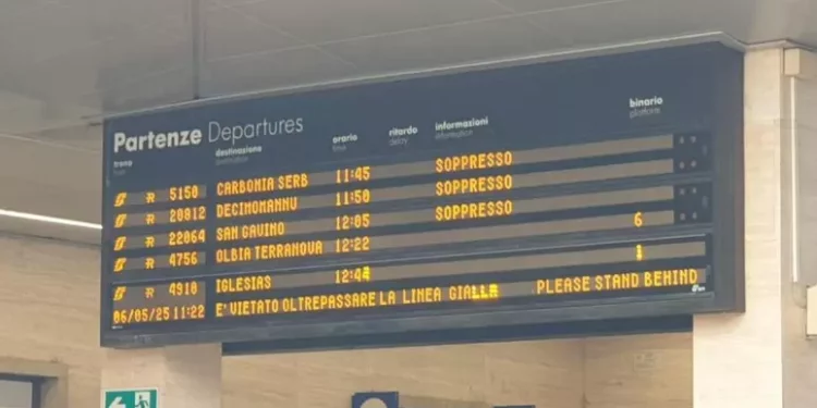 L’80% dei treni cancellati in Sardegna per lo sciopero Usb-Sgt
