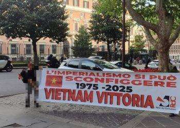 50° anniversario della vittoria del popolo vietnamita sull’imperialismo occidentale: manifestazione a Roma