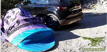 Alta Gallura: attività di controllo del campeggio abusivo