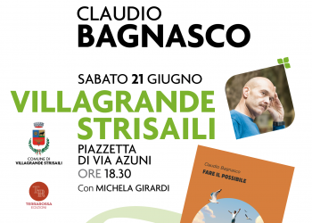 Claudio Bagnasco presenterà il suo nuovo libro “Fare il possibile” (TerraRossa), a Villagrande Strisaili sabato 21 giugno