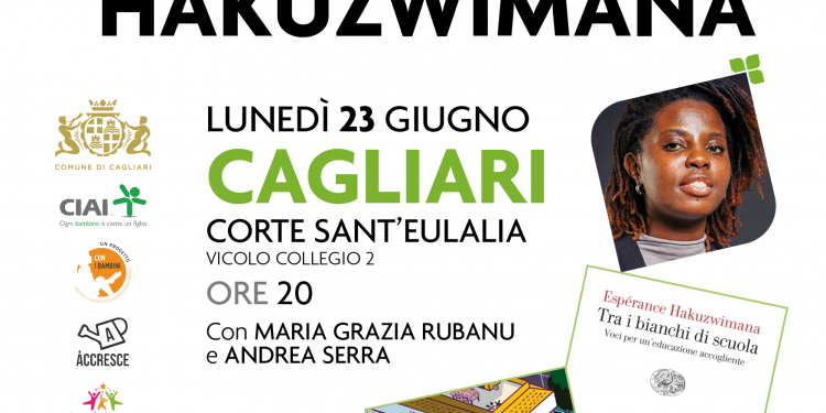 Lunedì 23 giugno, Espérance Hakuzwimana a Cagliari presenta i suoi libri