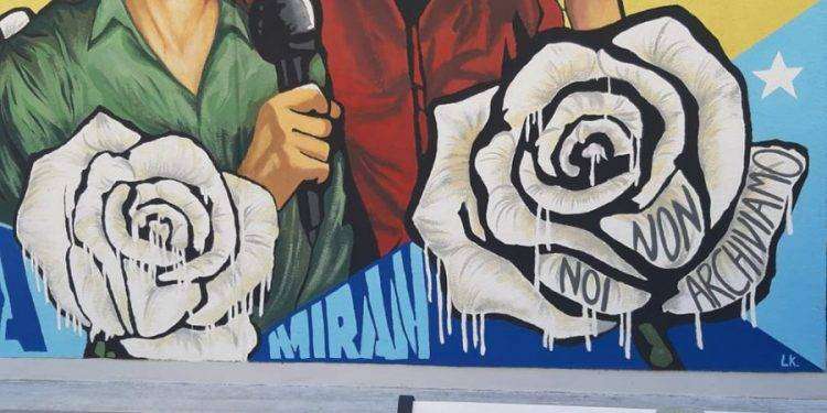 Ilaria Alpi e Miran Hrovatin, un murale li ricorda a Saxa Rubra