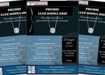 Premio Luce Donna 2025, appuntamento in Fnsi il 27 giugno