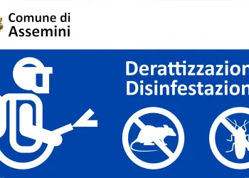 Assemini, prescrizioni per intervento di deblattizzazione il 12 giugno 2025
