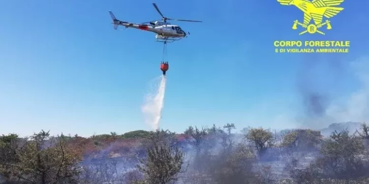Ancora fiamme nel Nuorese, 250 ettari interessati dal fuoco