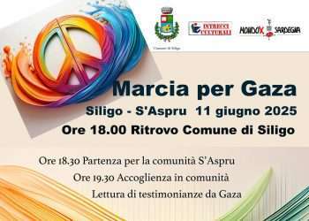 A Siligo una marcia per Gaza, appuntamento l’11 giugno