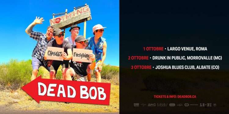 Dead Bob in concerto in Italia ad ottobre