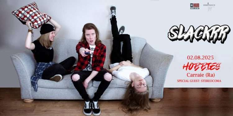 Slackrr in concerto per la prima volta in Italia