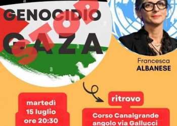 Modena, Sit-in in solidarietà per Francesca Albanese