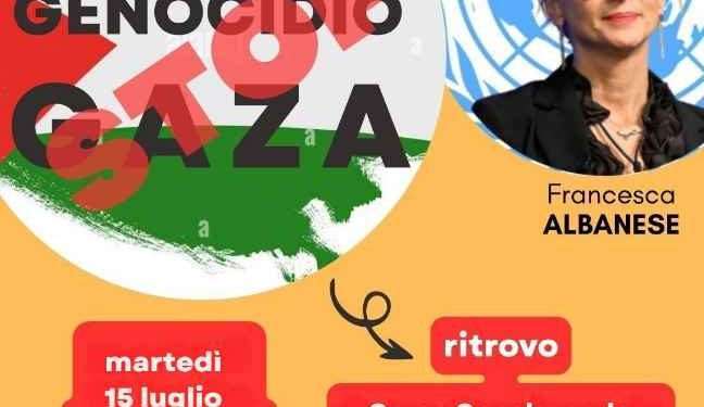 Modena, Sit-in in solidarietà per Francesca Albanese