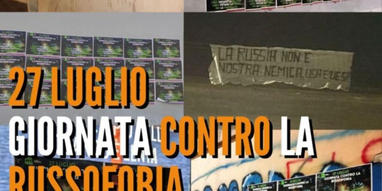 Da Borgoratti a Sestri: in tutta Italia manifesti e striscioni contro la russofobia