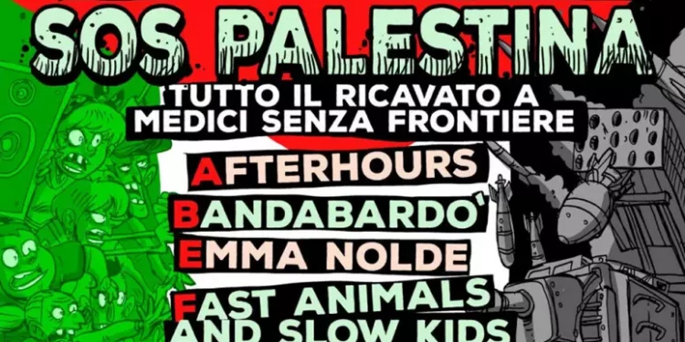 Decine di band per ‘Sos Palestina!’, tra loro Afterhours e Bandabardò