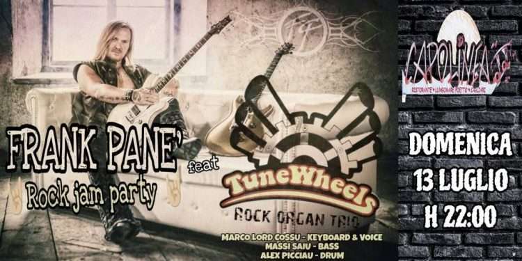 Il chitarrista Frank Pané a Cagliari il 13 luglio