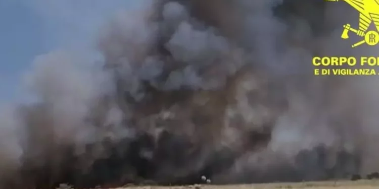 Fiamme vicino all’aeroporto di Olbia, voli dirottati