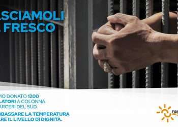 Caldo e carceri, Fondazione con il Sud con Domus de Luna dona 1.200 ventilatori a 40 istituti penali