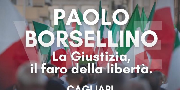 Paolo Borsellino, corteo commemorativo a Cagliari