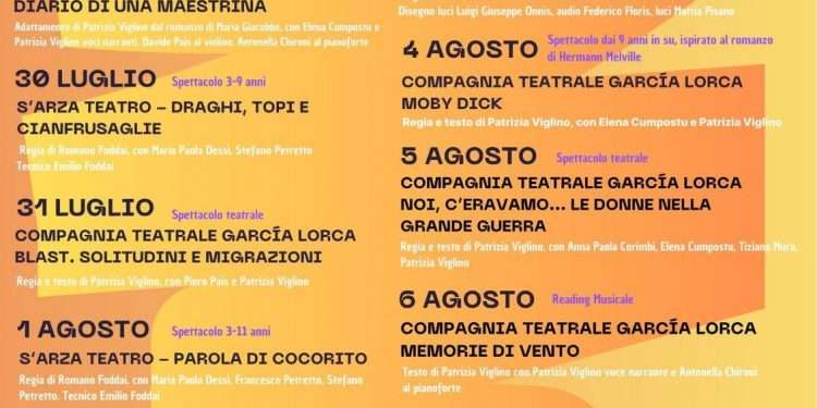 Nuoro. Terreni d’Incontro festival dal 28 luglio al 6 agosto