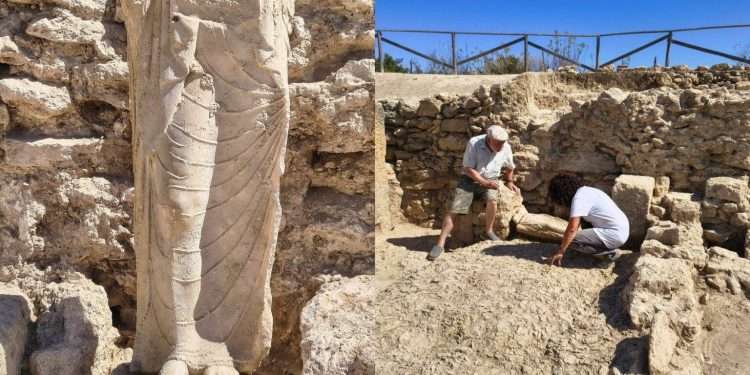 Ritrovata una statua greca in marmo sull’isola di Mozia