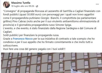 Massimo Turella, il funzionario regionale che diffama sui social: Presidente Todde intervenga!