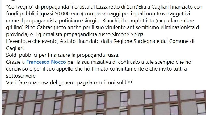 Massimo Turella, il funzionario regionale che diffama sui social: Presidente Todde intervenga!